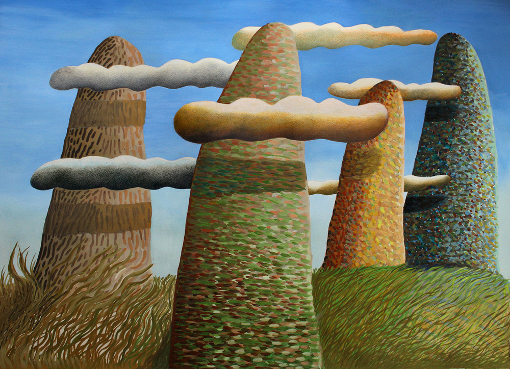 Four Mounds, Six Clouds